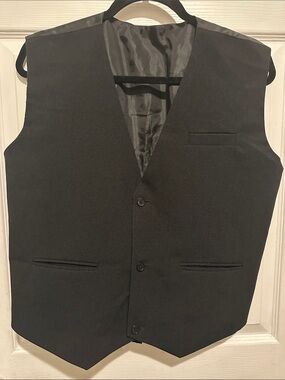 Classic Black Boy’s Dress Vest